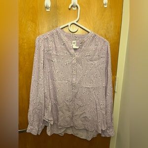Gap Purple Business Casual Blouse
